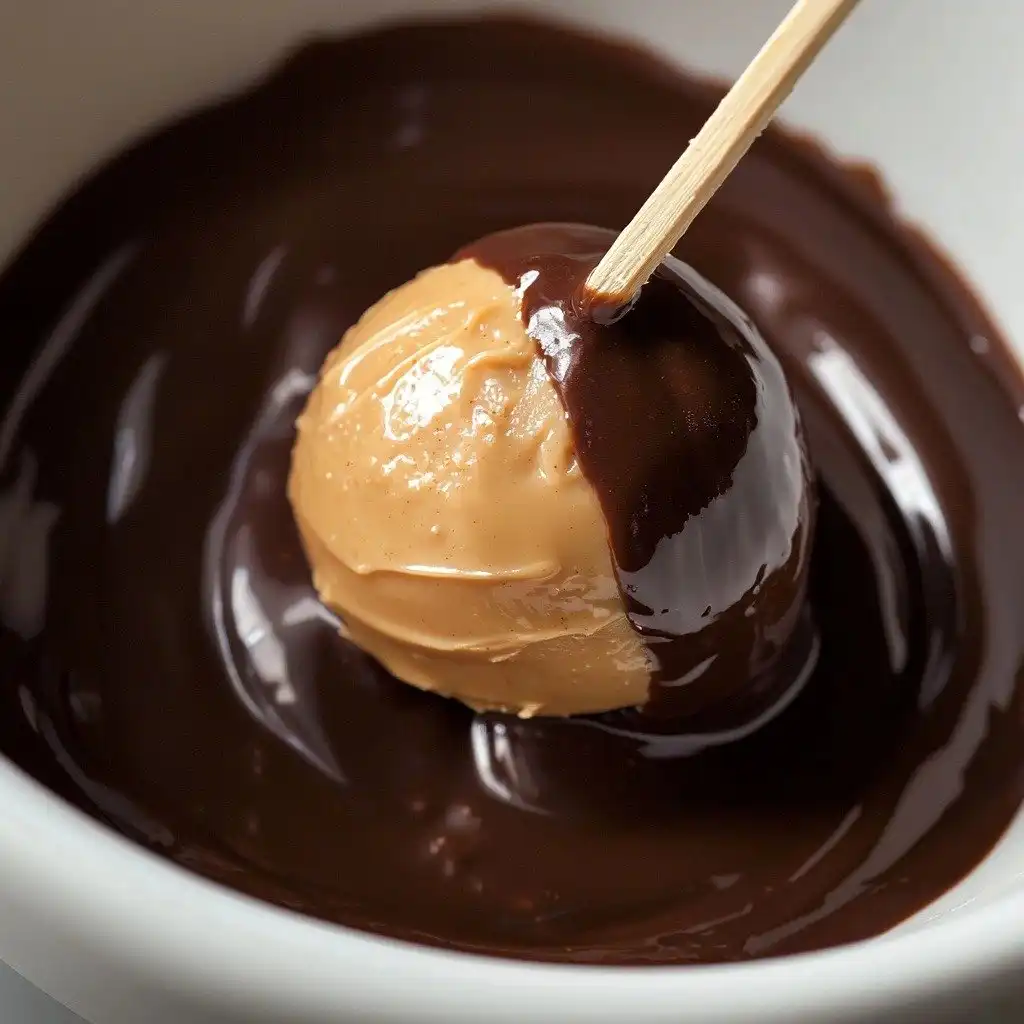 Homemade Peanut Butter Balls (Buckeye Balls) - step by step