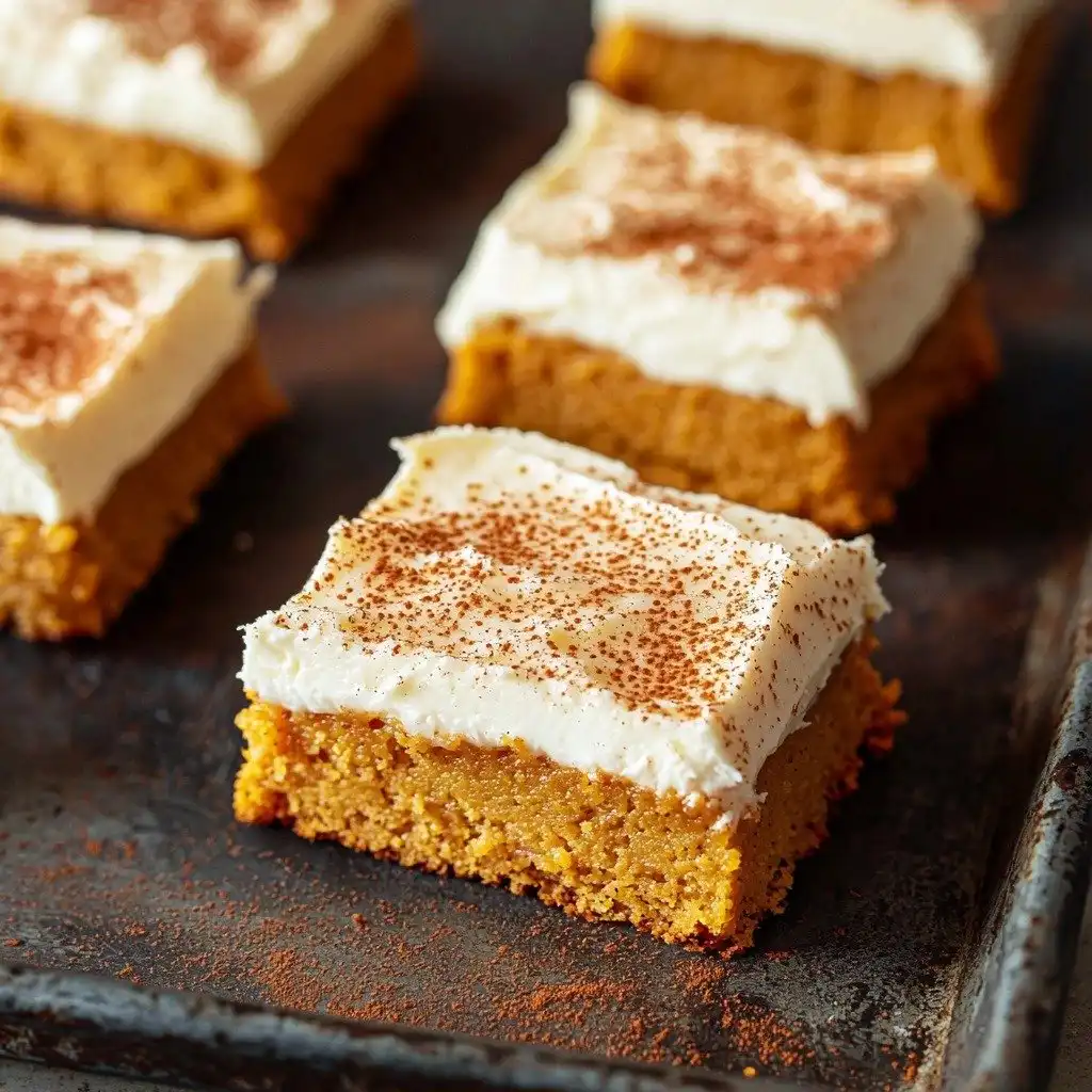 Sheet Pan Libby's Pumpkin Bars - step by step