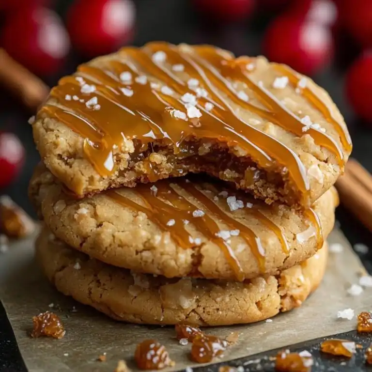 Salted Caramel Toffee Cookies! - featured image