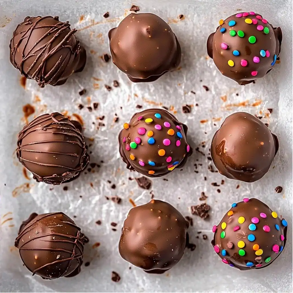 Cosmic Brownie Truffles - step by step