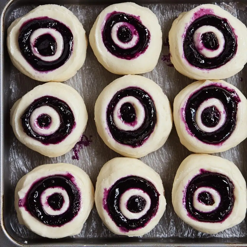 Sourdough Discard Lemon Blueberry Sweet Rolls Recipe - step by step
