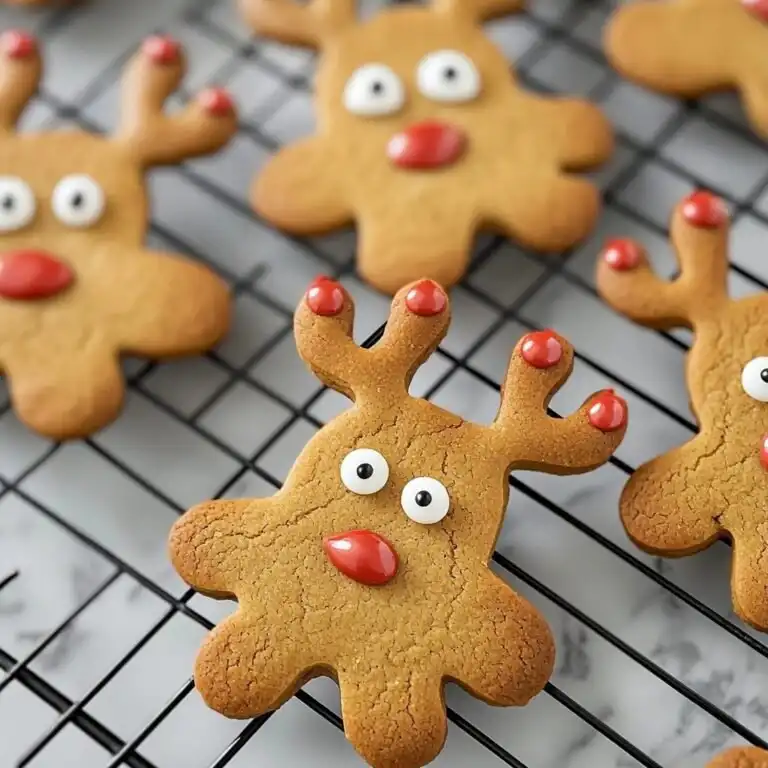 Gingerbread Reindeer Cookies - featured image