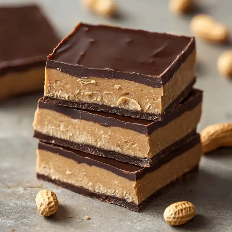 No-Bake Peanut Butter Protein Bars - featured image