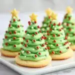 Stacked Sugar Cookie Christmas Trees - featured image