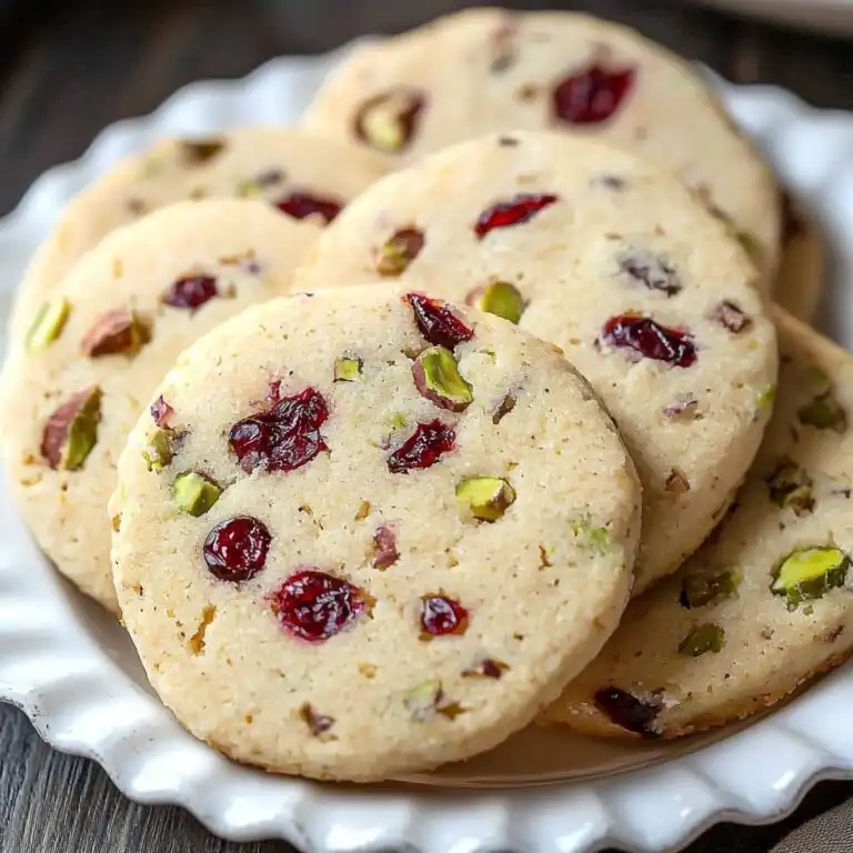 Cranberry Pistachio Shortbread - featured image