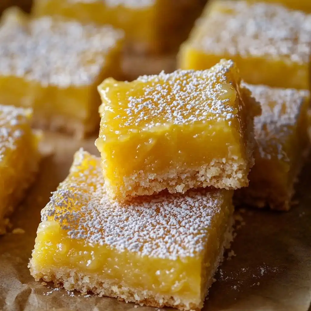 Easy Lemon Bars with Crisp Shortbread Crust - step by step