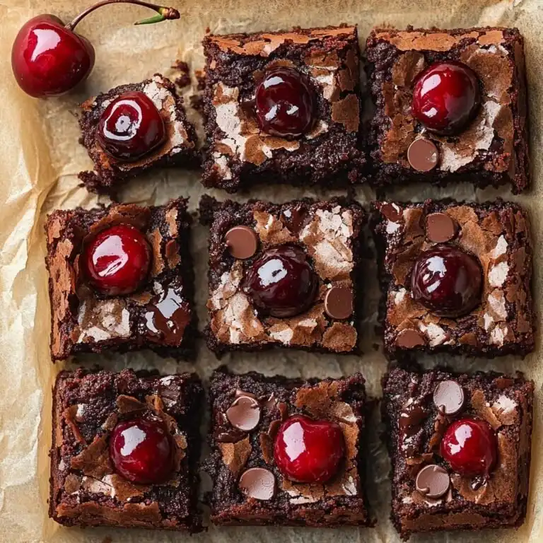 Roasted Chocolate Cherry Brownies - featured image
