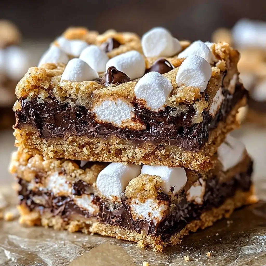 S'mores Cookie Bars (Recipe + Video) - step by step