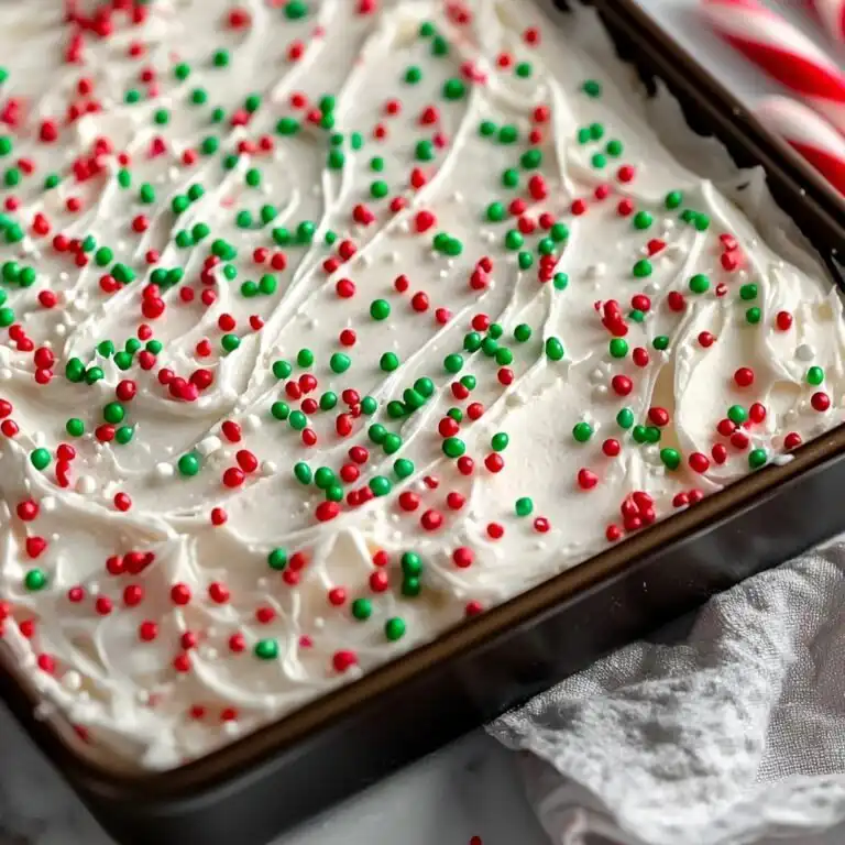 Christmas Jello Poke Cake - featured image