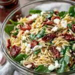Orzo Salad with Spinach, Feta & Sundried Tomatoes - featured image