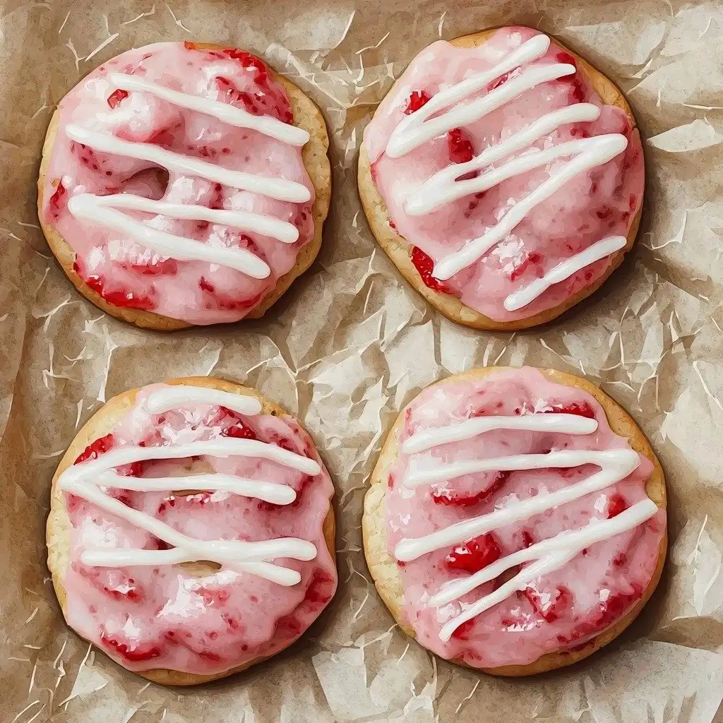 Cherry Almond Shortbread Cookies - finished dish
