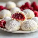 Raspberry Almond Snowball Cookies Delightful Easy Recipe - featured image
