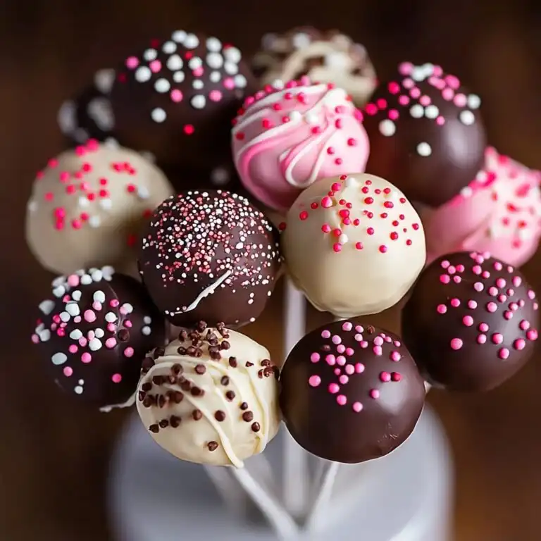 No Bake Red Velvet Cake Balls - featured image