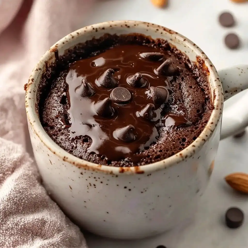 Quick Greek Yogurt Mug Cake - finished dish