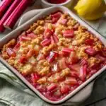 Homemade Rhubarb Shortbread Bars - featured image