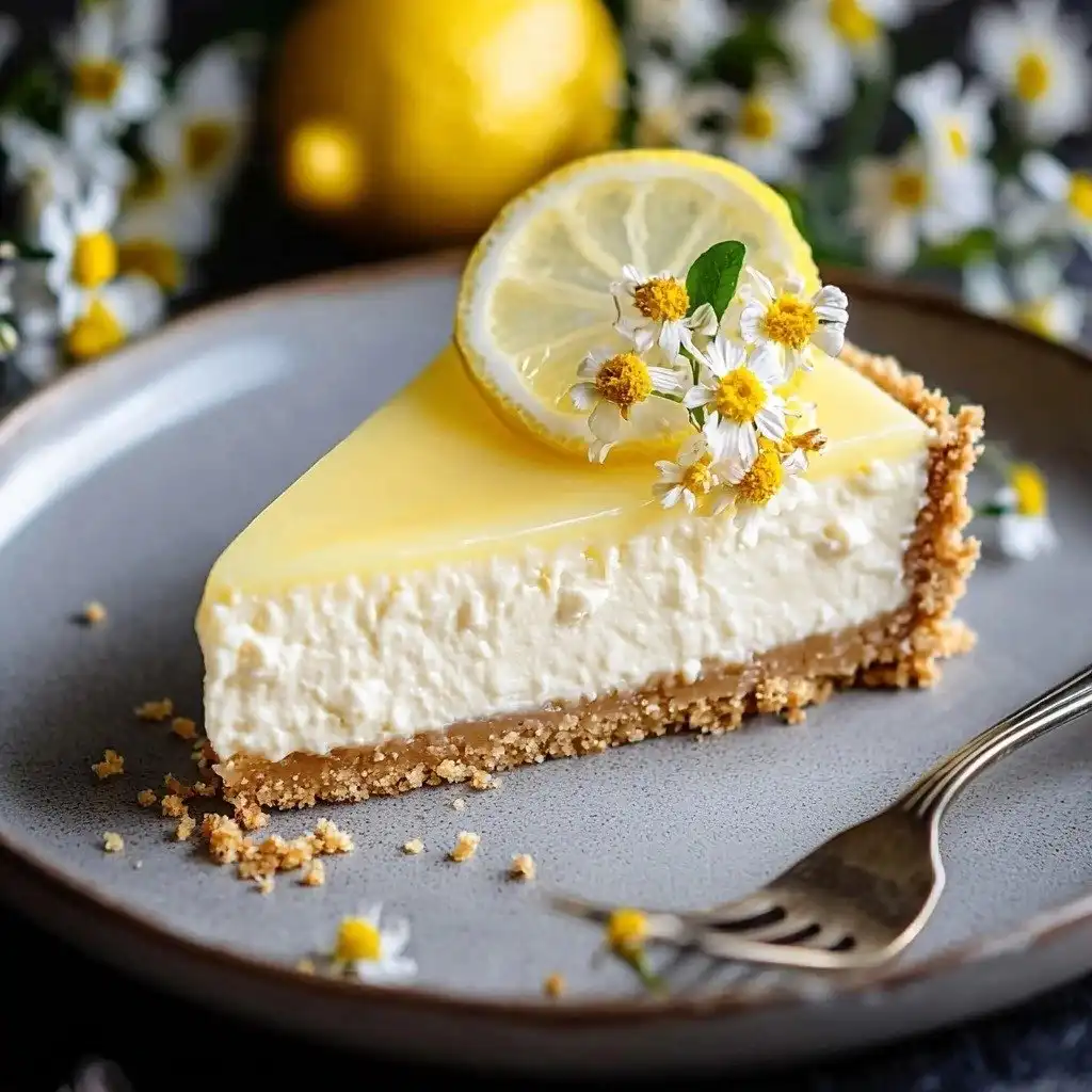 Easy No Bake Lemon Cheesecake - step by step