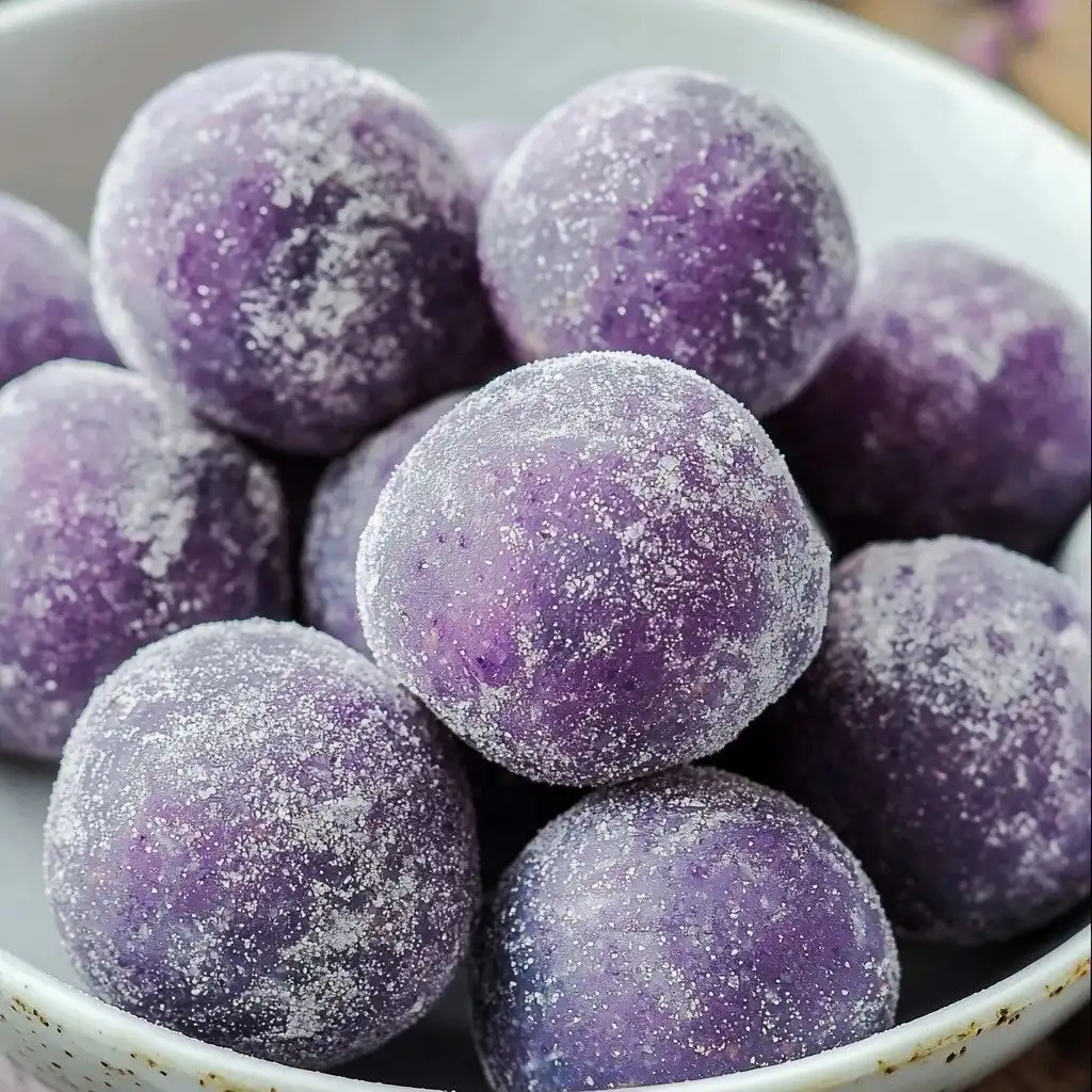 White Chocolate Blueberry Truffles