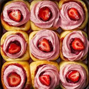 Strawberry Cinnamon Rolls