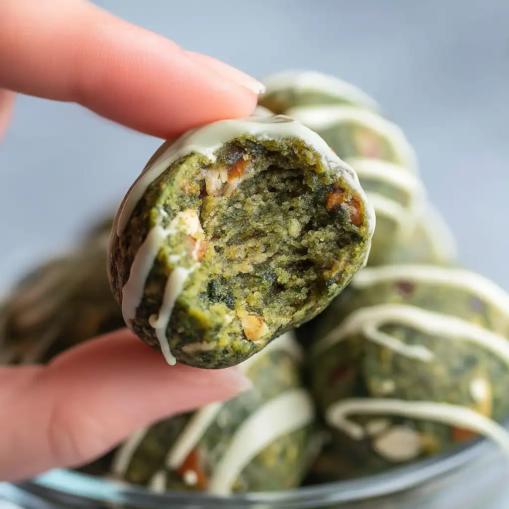 Matcha No Bake Energy Bites (Gluten & Dairy Free, Vegan, Paleo) - step by step