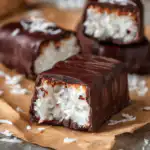 RAW VEGAN CHOCOLATE COVERED COCONUT BARS