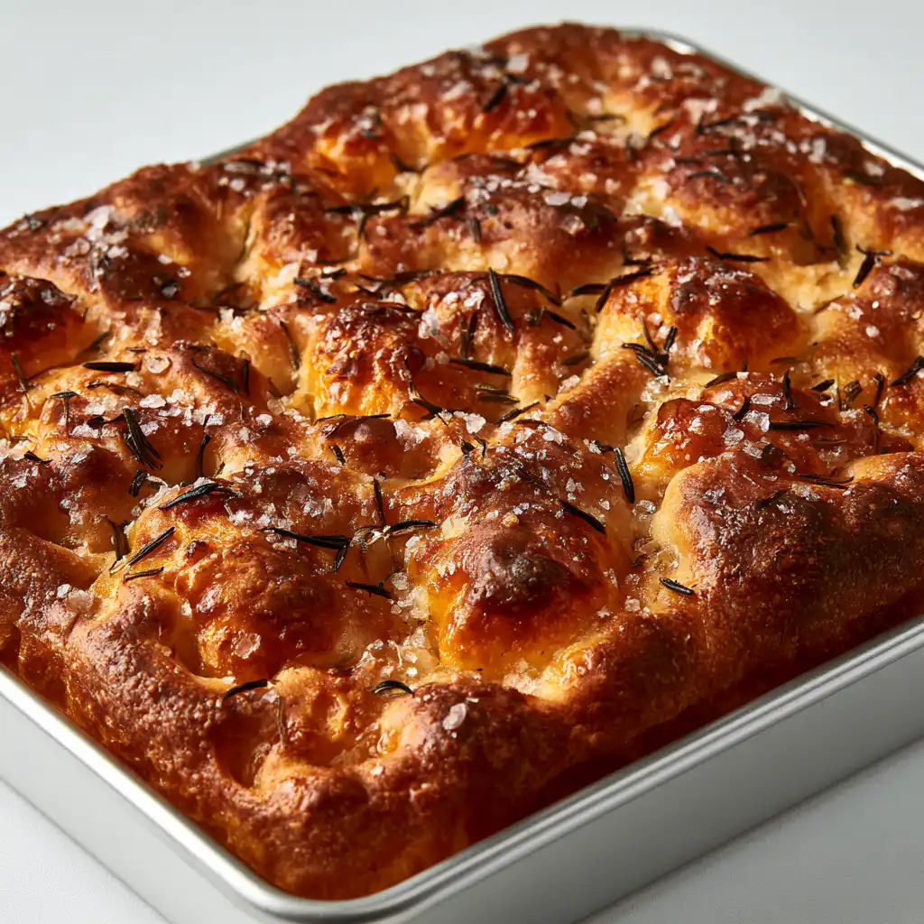 Sourdough Focaccia in a Loaf Pan